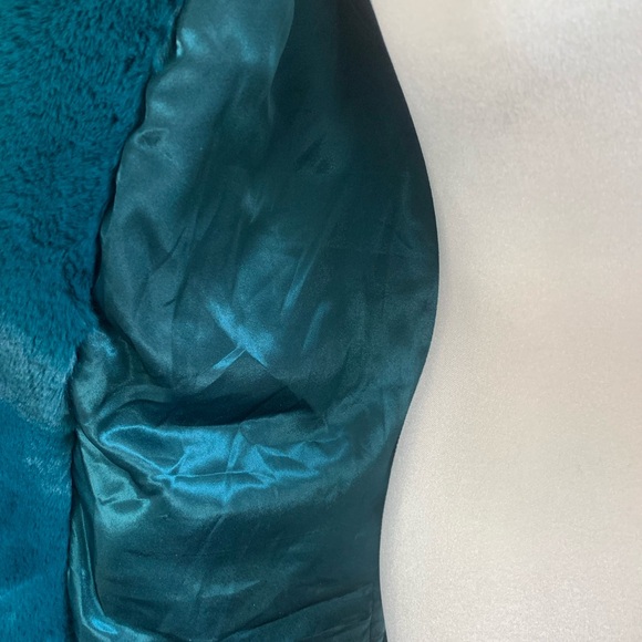 Teal Green Faux Fur Coat Inspired by Phoebe Buffay from Friends - Picture 12 of 12